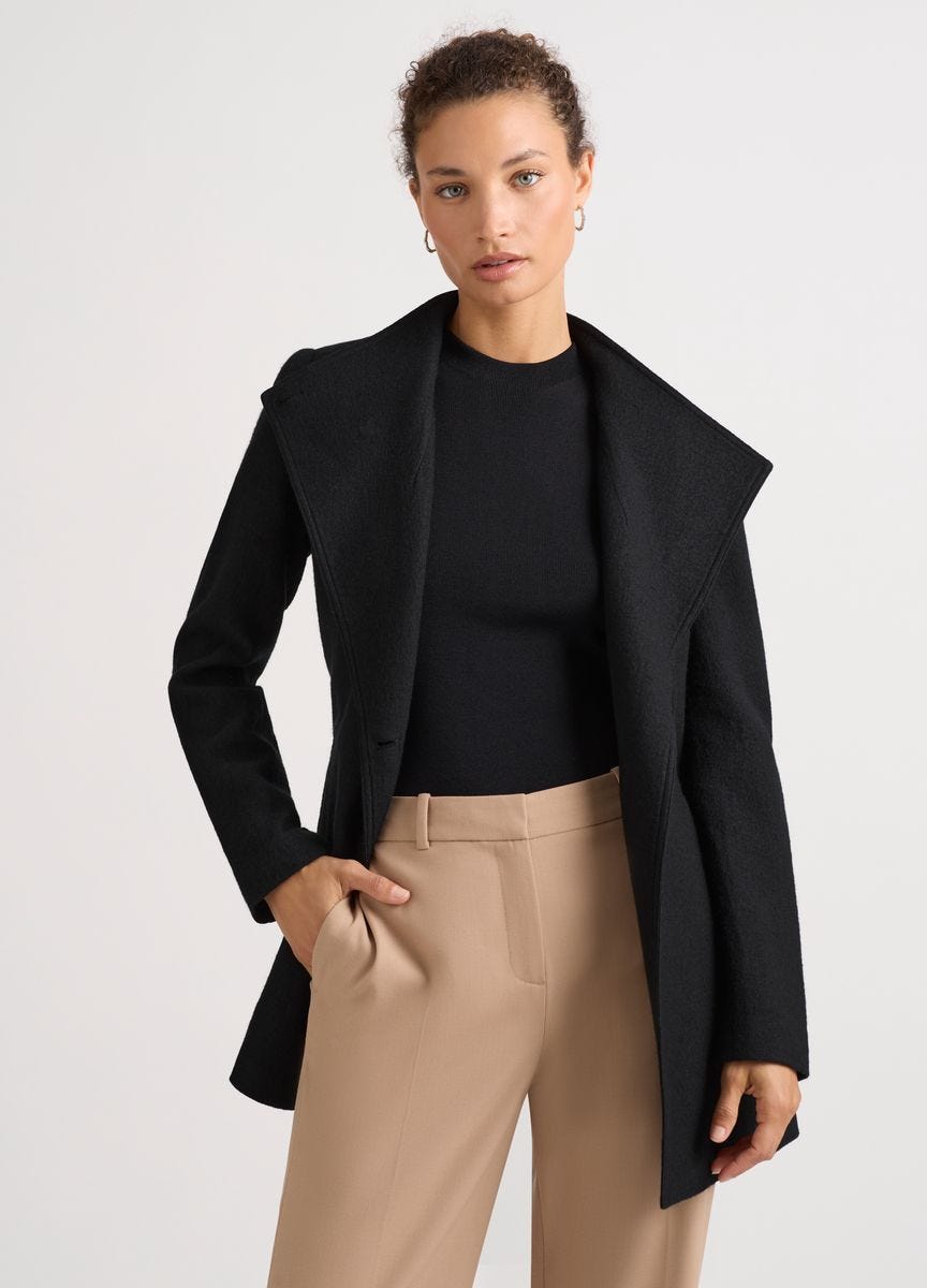 David Lawrence Women s Luisa Felted Wool Coat