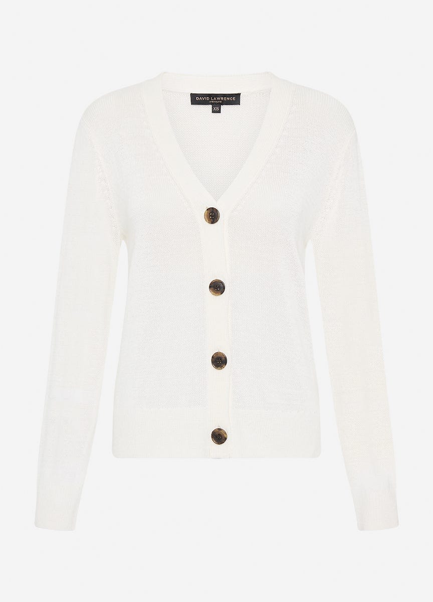 Black linen mix cardigan clearance