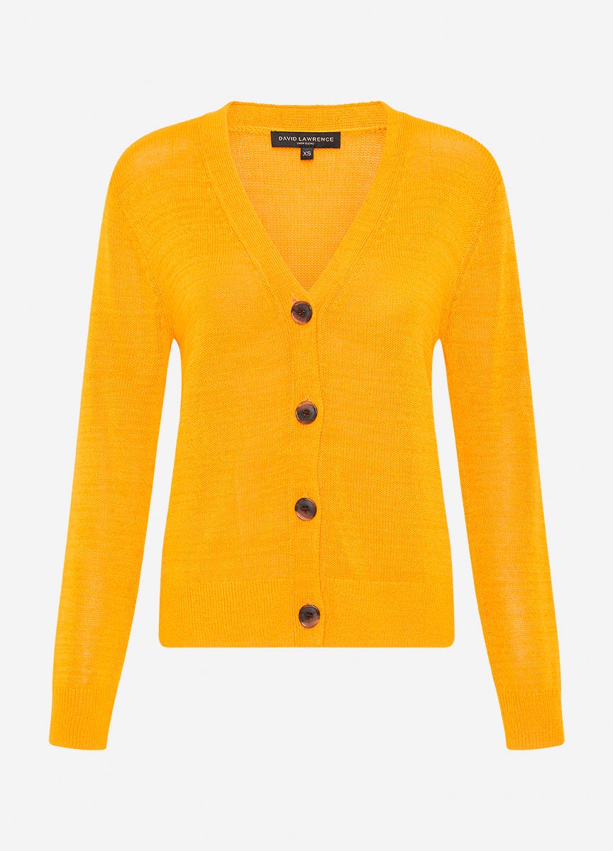 Grey and yellow cardigan on sale