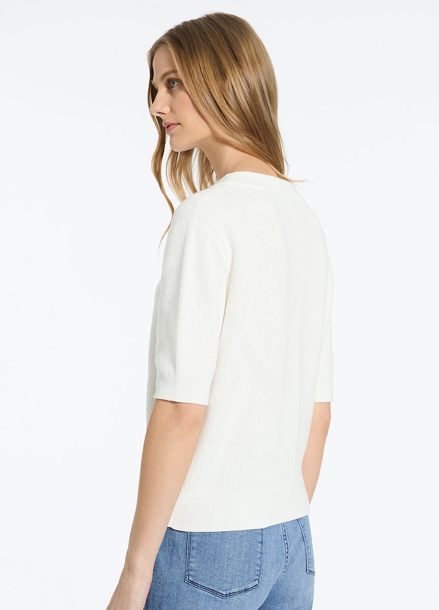 Half sleeve cardigan sweater store
