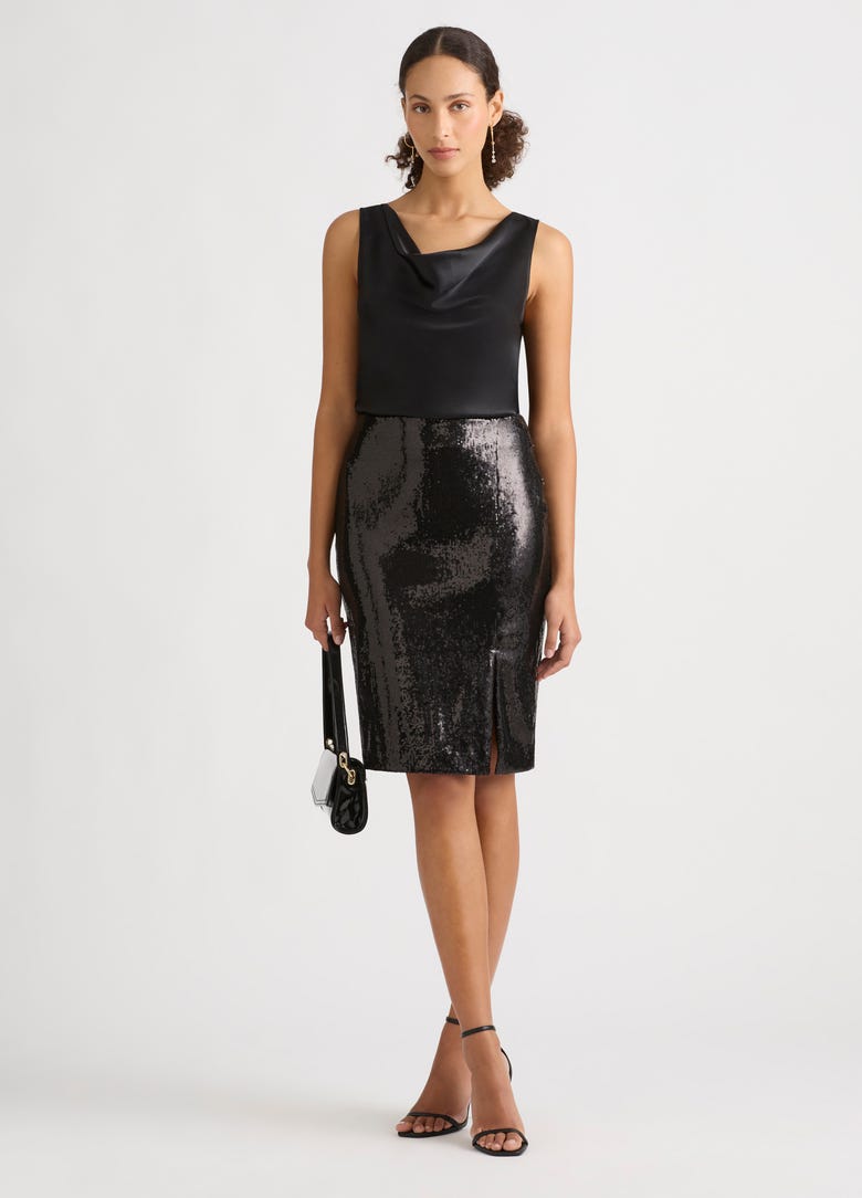 Sequin pencil skirt xl twin sale