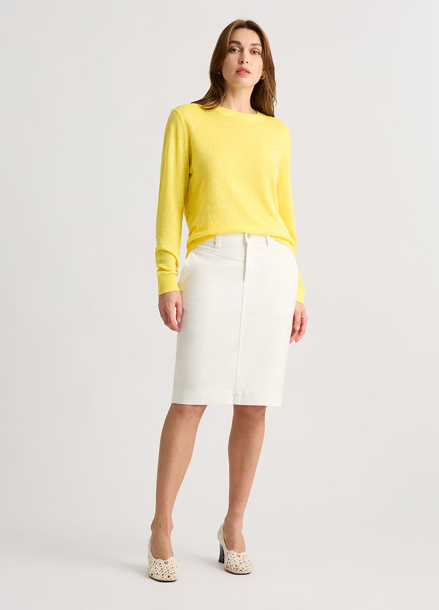 David Lawrence Women s Drew Denim Pencil Skirt