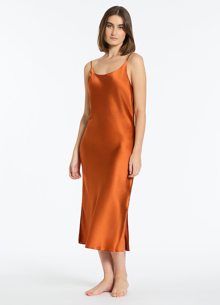 Silk sleep shop slip dress