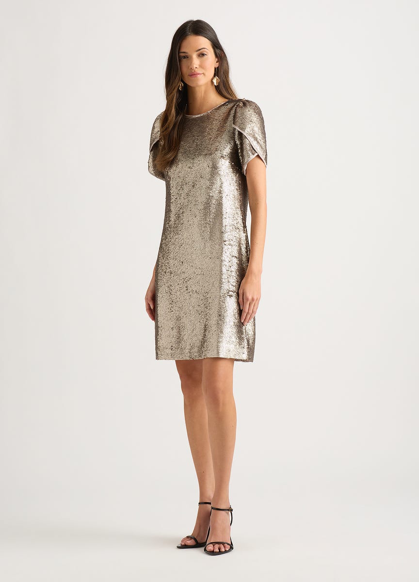 Inez Sequin Mini Dress