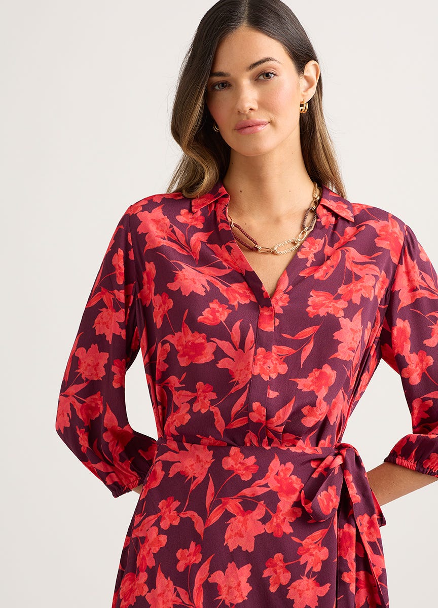 David Lawrence Women s Kaila Wrap Dress