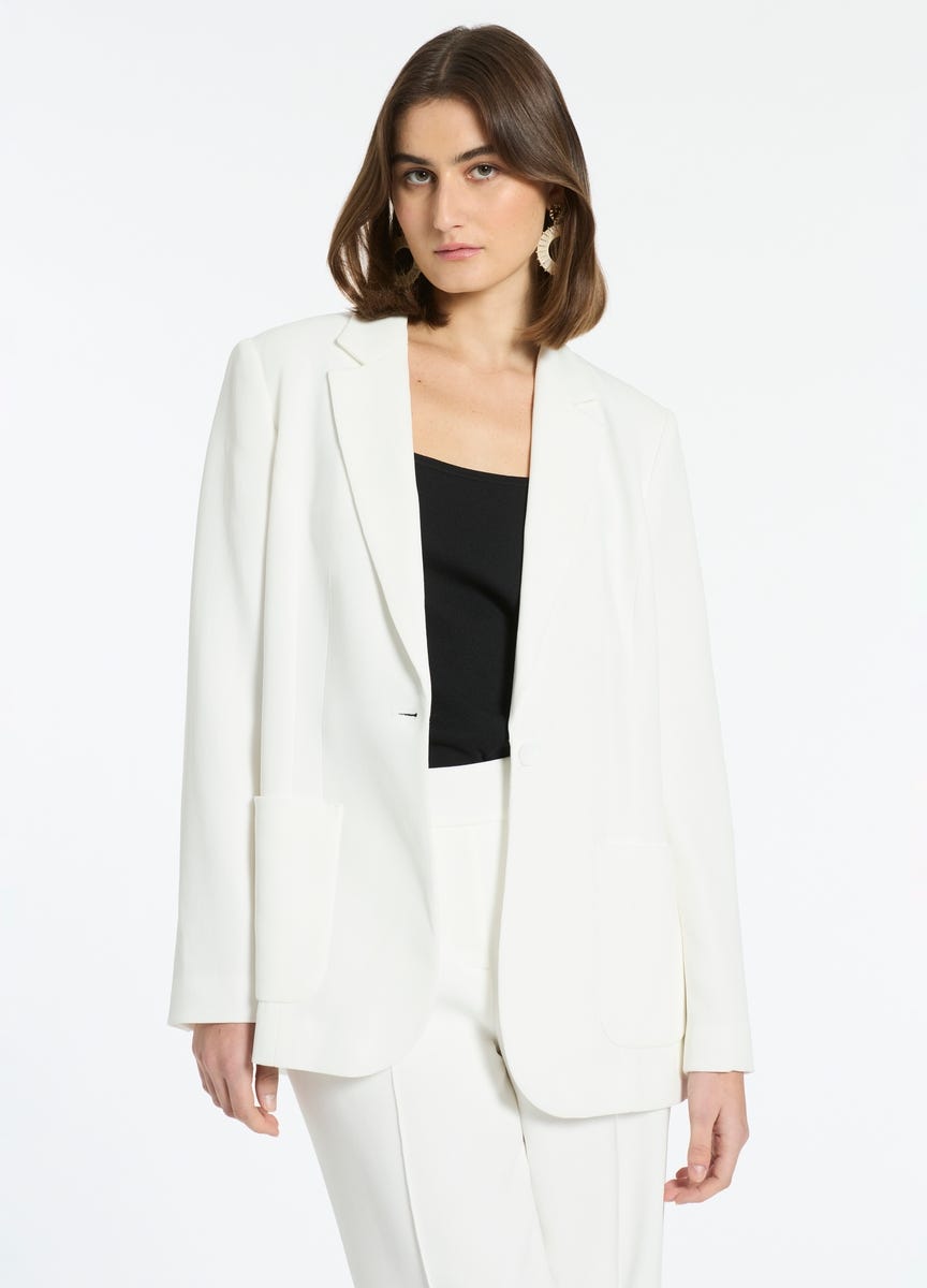 White best sale relaxed blazer