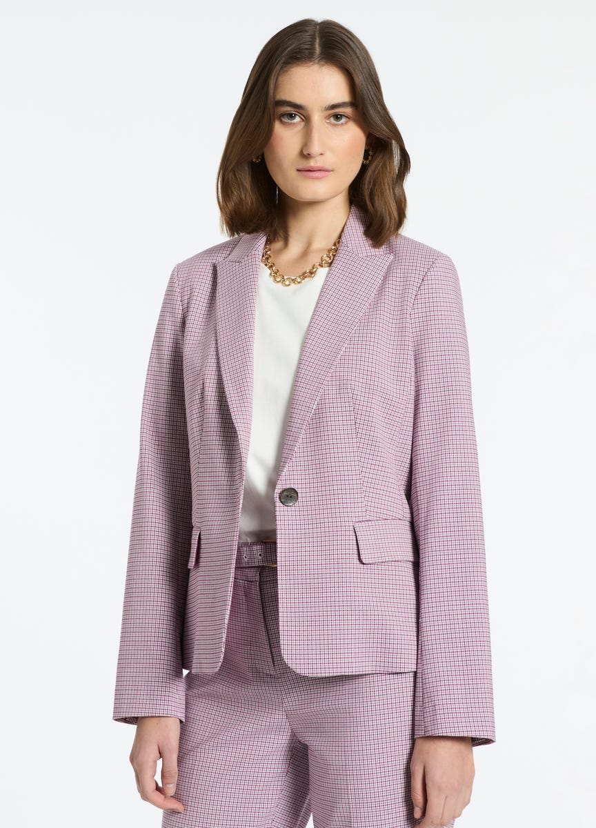 David Lawrence Women s Kassidy Check Blazer