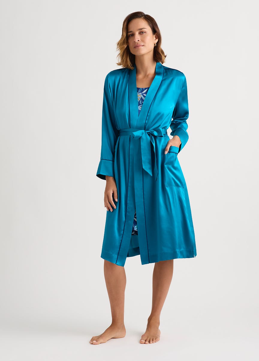 Silk sleeping robe shop
