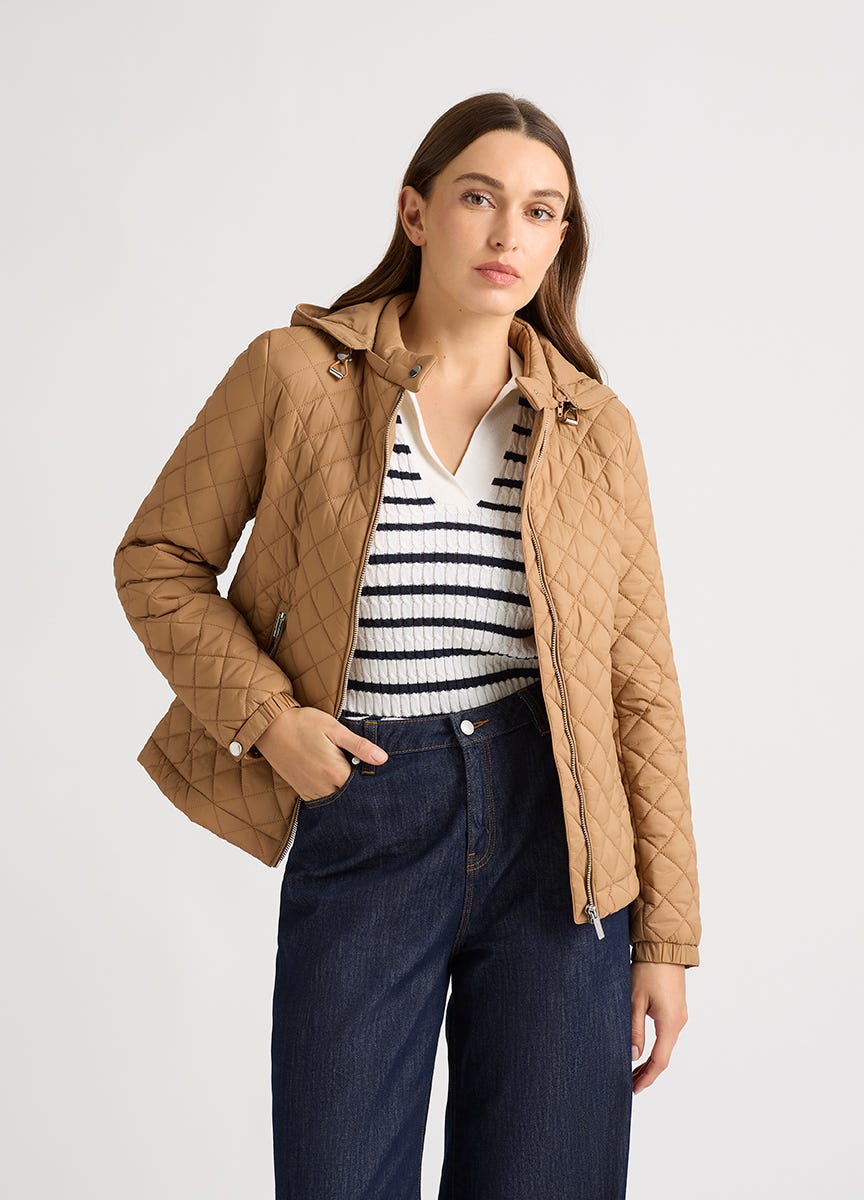Women's weathercast quilted jacket clearance