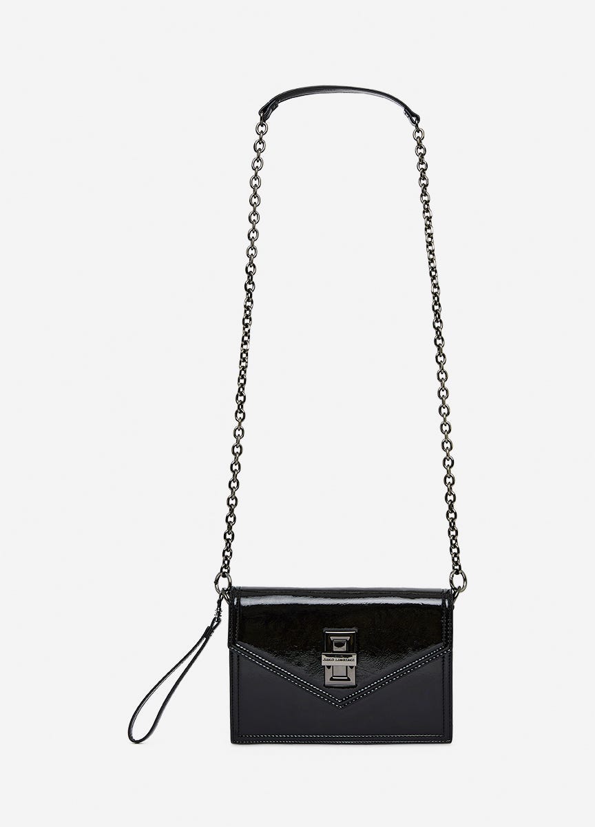 Black patent discount cross body bag