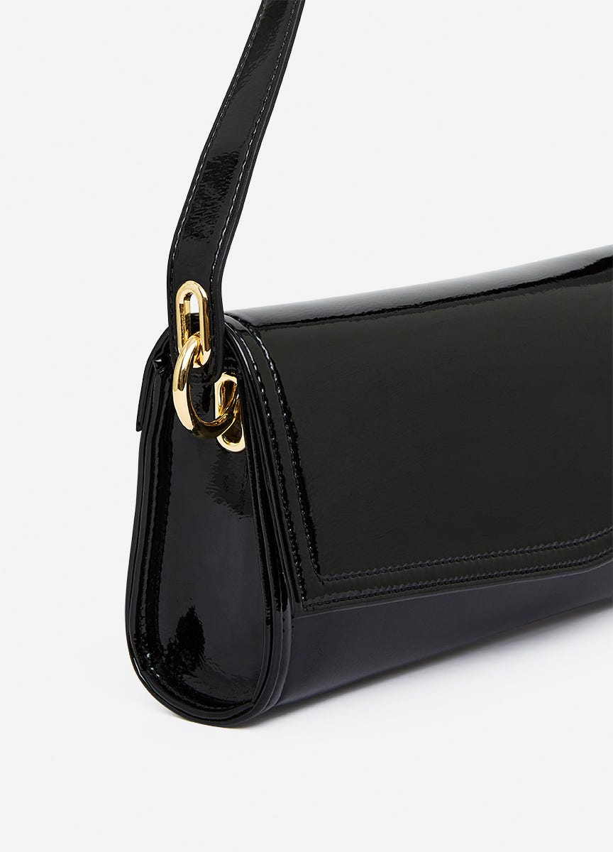 Roxy Patent Shoulder Bag David Lawrence
