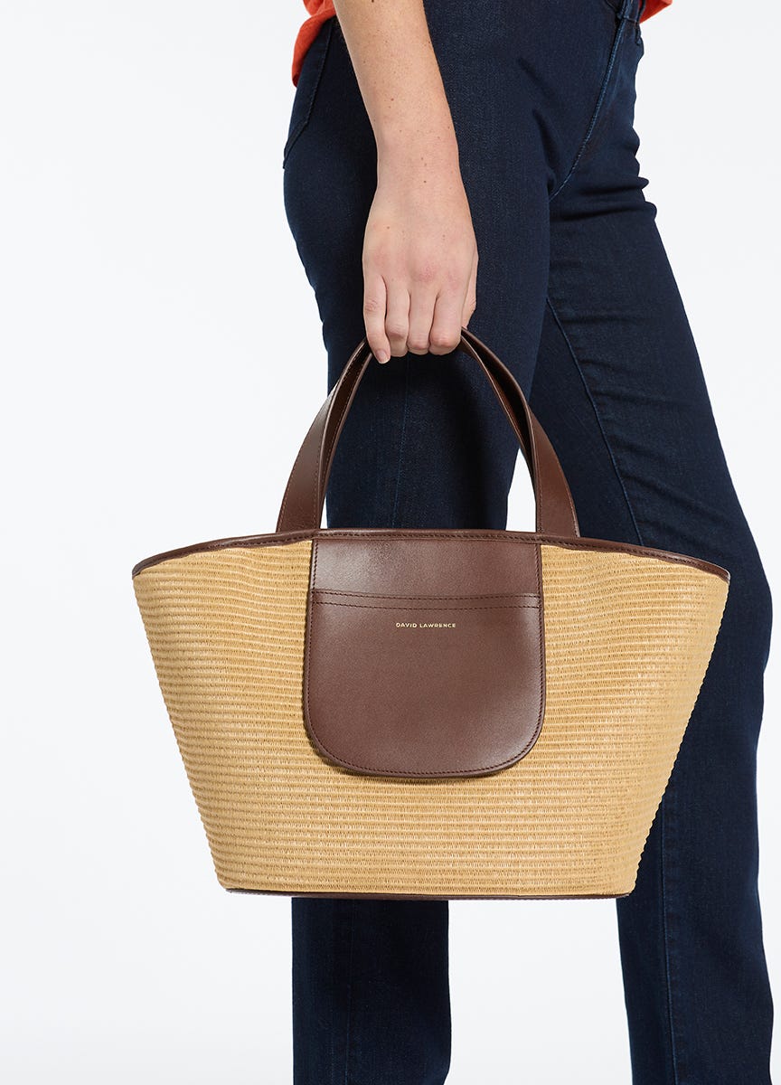 David Lawrence Women s Menzia Raffia Tote Bag